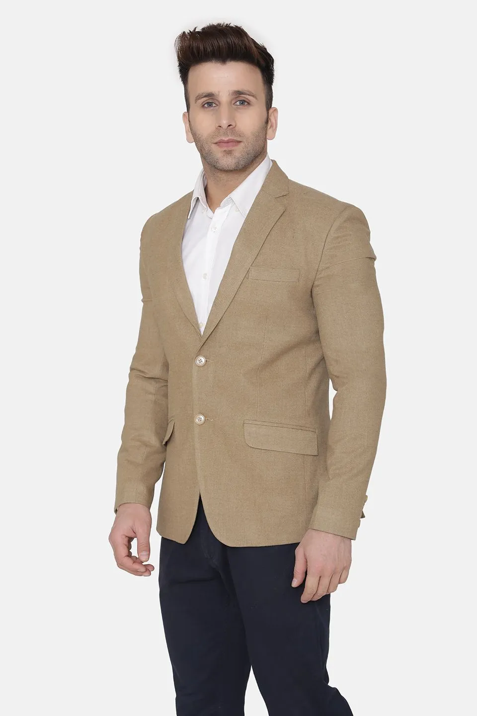 Wool Beige Blazer