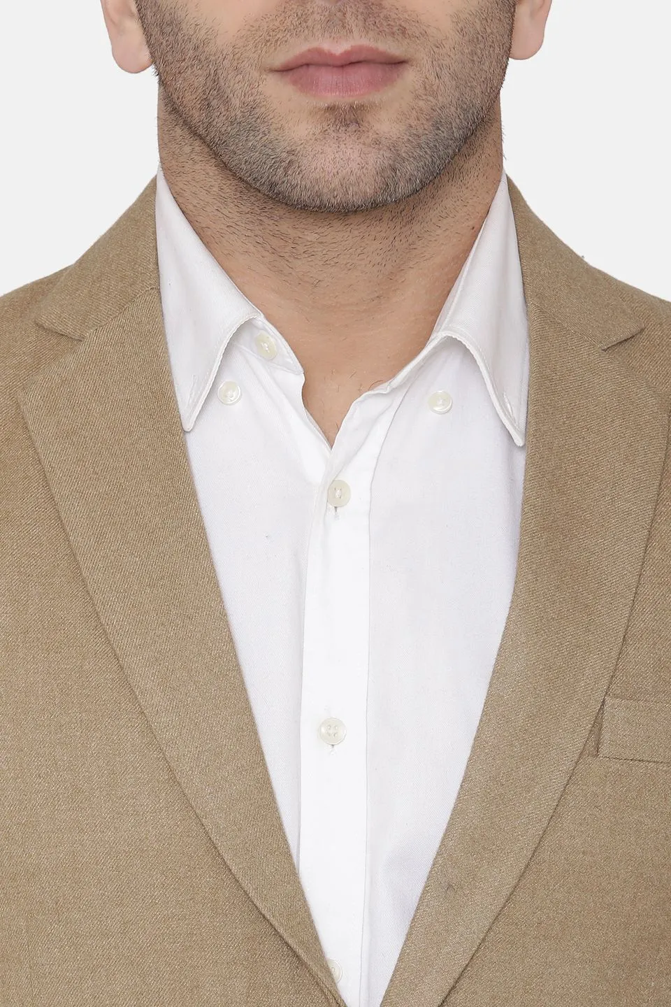 Wool Beige Blazer