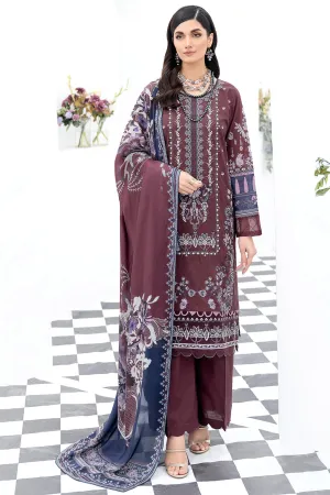 Y-506 |  Ramsha Riwayat Luxury Lawn Vol 7 Collection | Unstitched Lawn Embroidered Suits