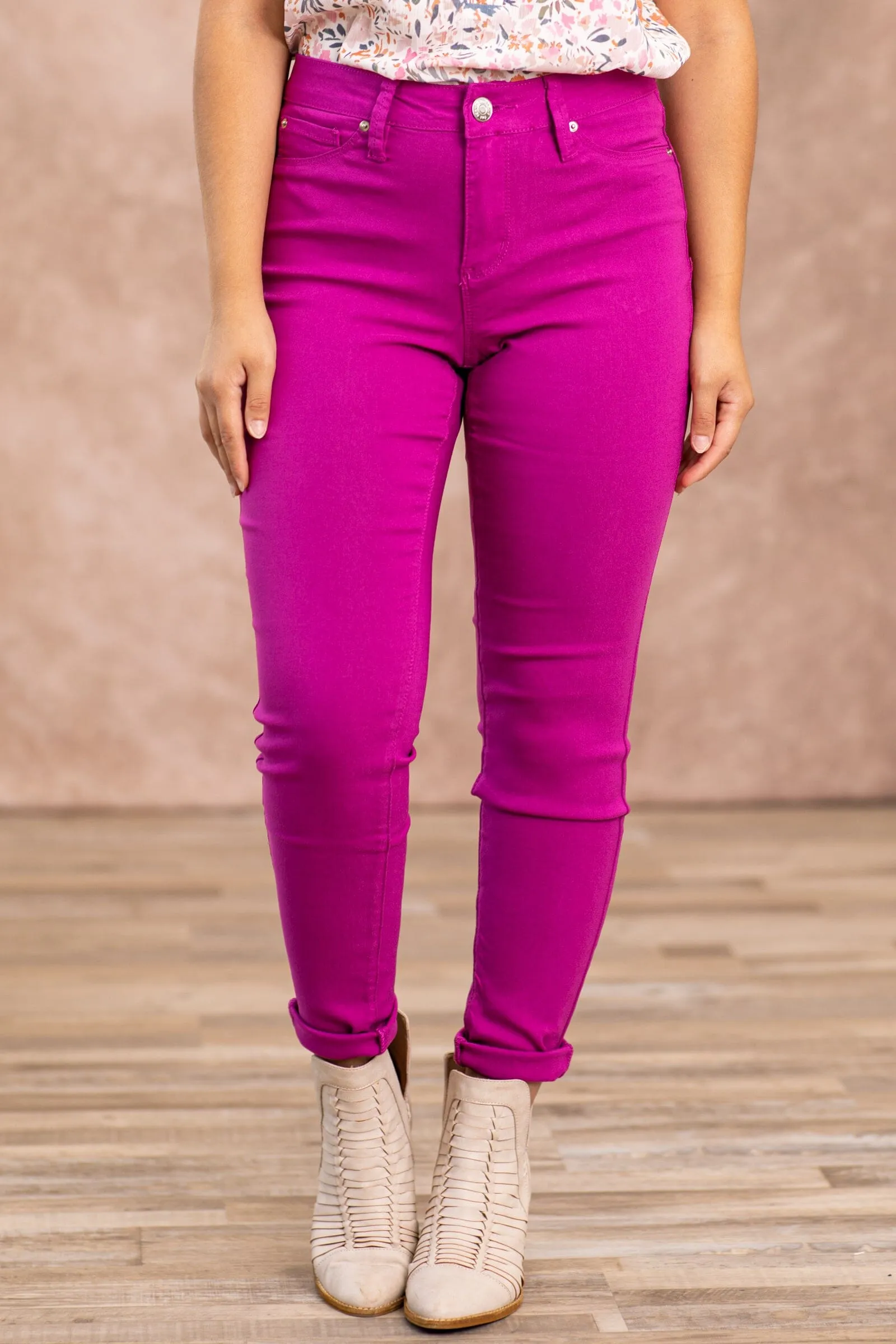 YMI Bright Berry Hyperstretch Pants