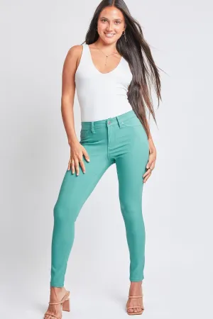 YMI Hyperstretch Mid-Rise Skinny Pants in Sea Green
