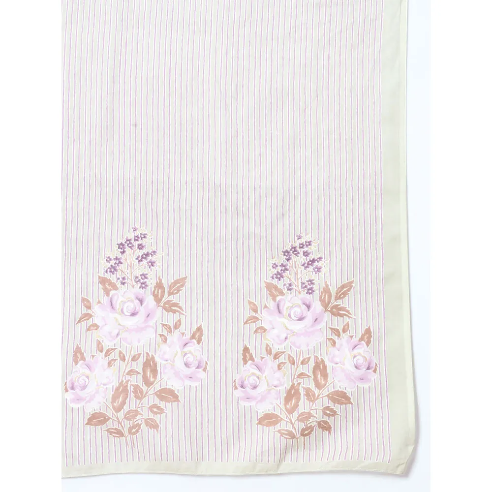 Yufta Sea Green Thread Work Cotton Kurta Trouser & Dupatta (Set of 3)