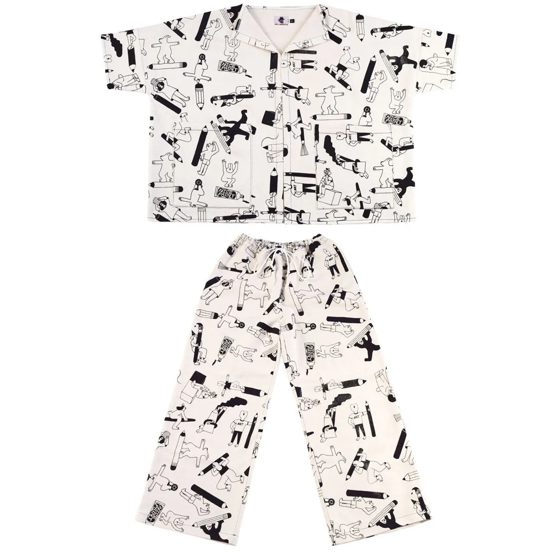 YUK FUN Artist Suit in Black - MADE TO ORDER