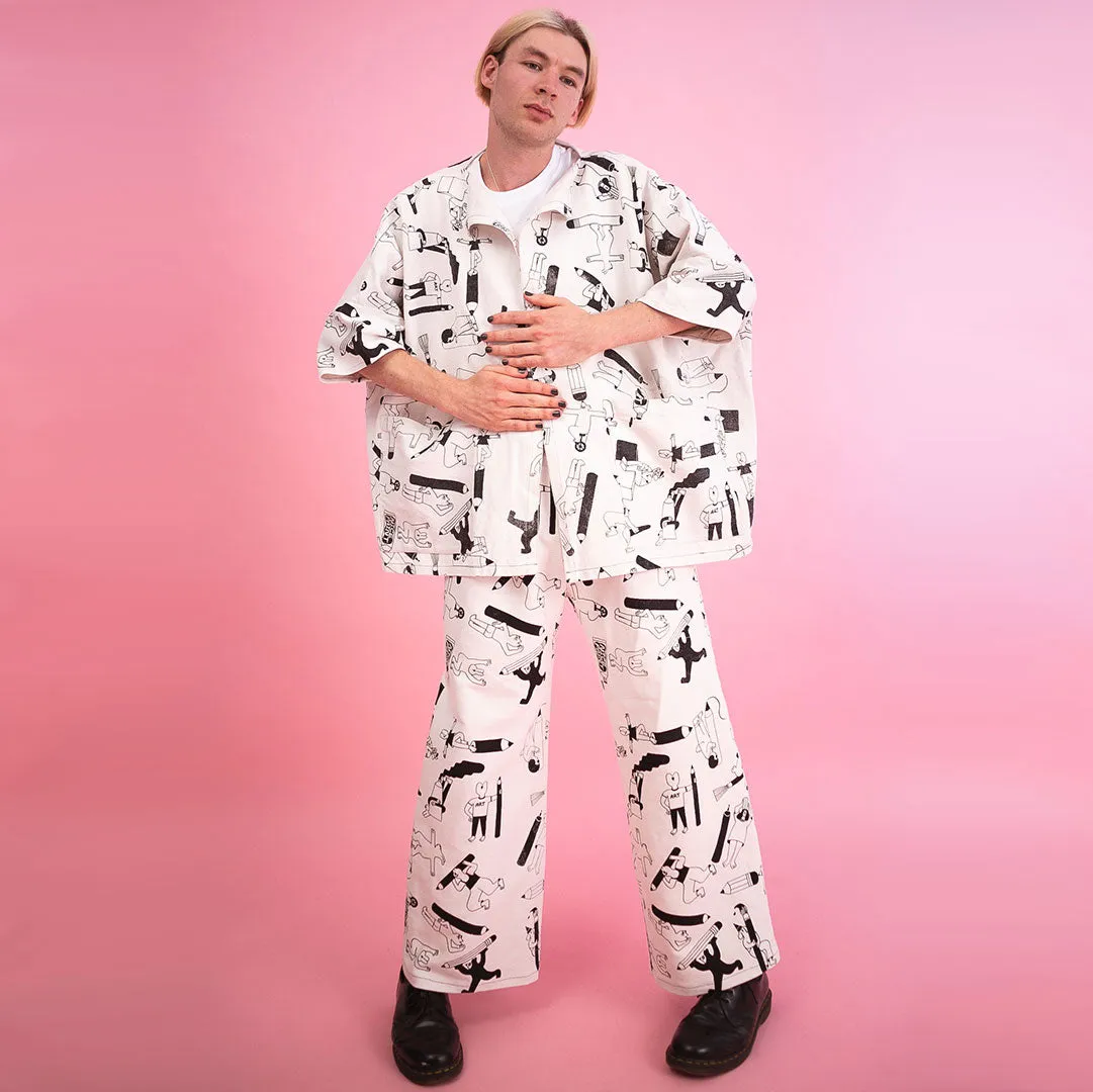 YUK FUN Artist Suit in Black - MADE TO ORDER