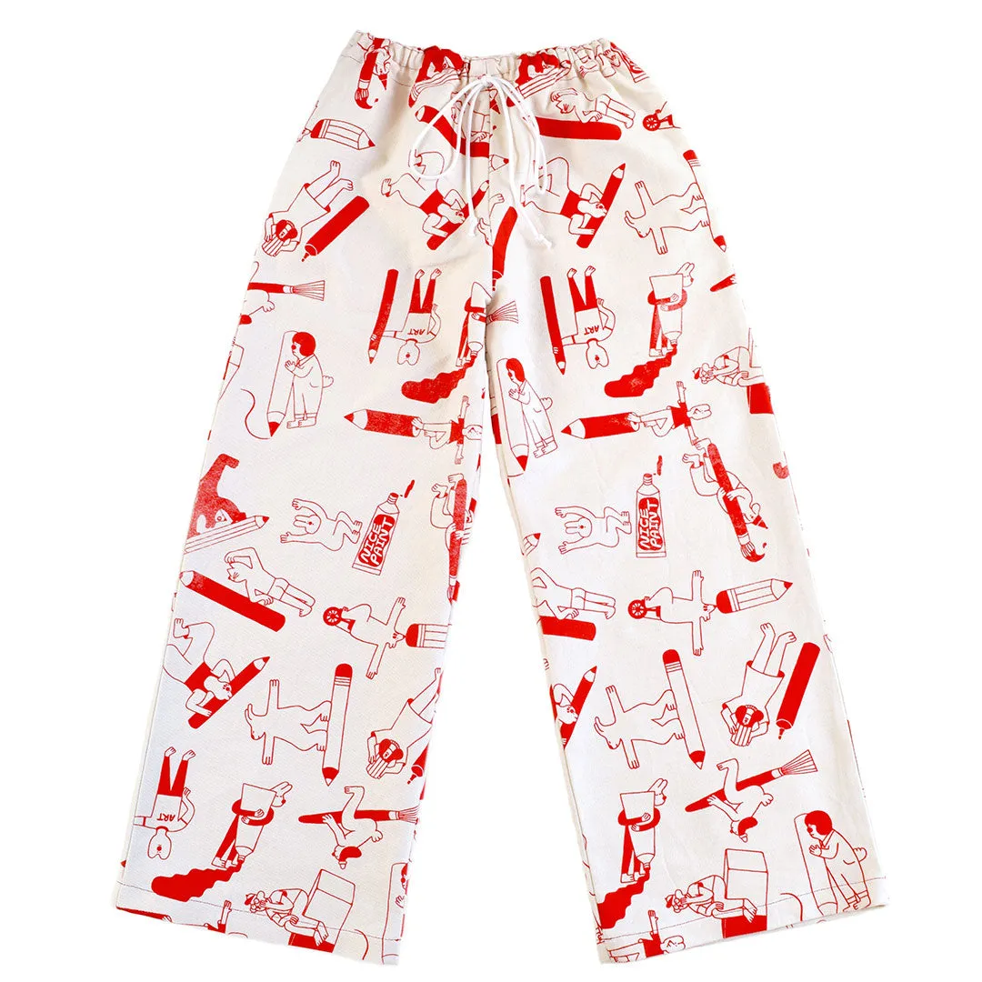 YUK FUN Artist Suit in Red - MADE TO ORDER