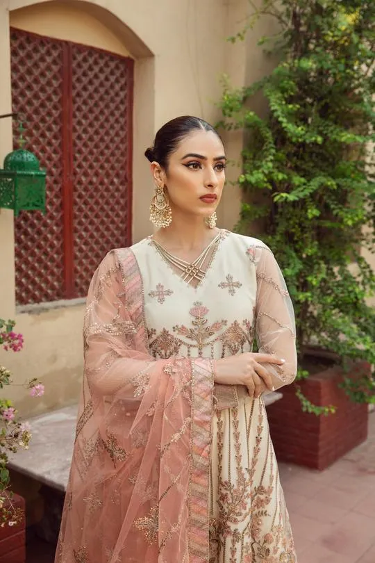 Zevar | Alizeh Embroidered Chiffon Festive Collection Shahtaj | Unstitched Embroidered Chiffon Suits