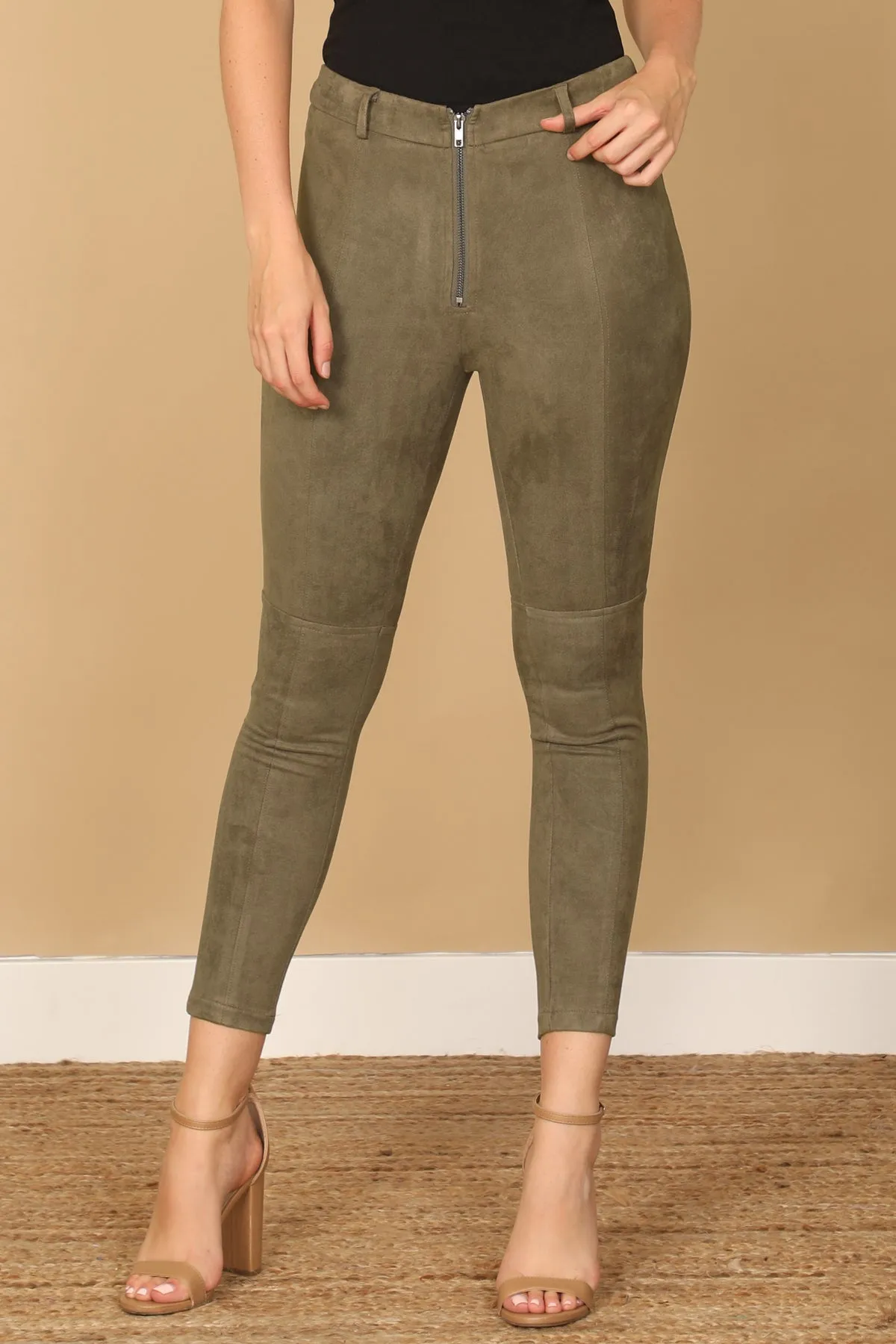 ZIP UP SKINNY PANTS