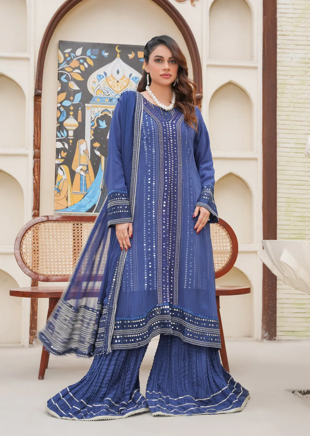 ZNDR-07 - Readymade Organza Design 2025