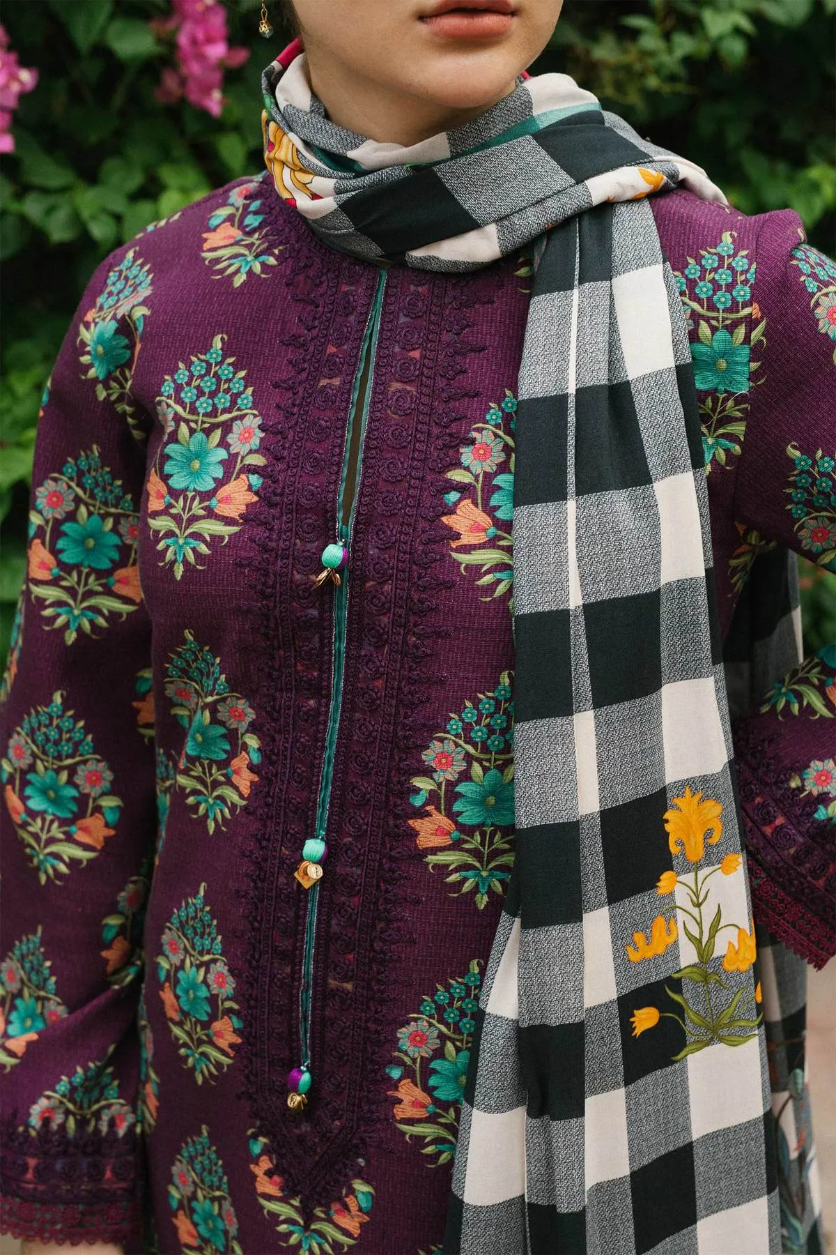 ZW21-3B |  Zara Shahjahan Coco Winter 2021 Collection | Unstitched Embroidered Khaddar Suits