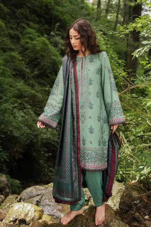 ZW22-4A | Zara Shahjahan Coco Winter Collection 2022 | Unstitched Embroidered Khaddar Linen  Suits
